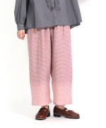 リネンギンガムチェック　パンツ